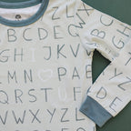 I <3 U ABC 2pc Bamboo Pajamas *Size 5 Left