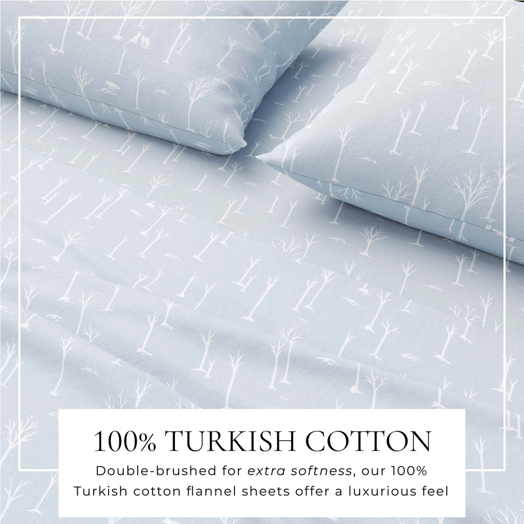 Turkish Cotton Flannel Sheet Set - Elevated Lodge Collection