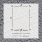 100% Cotton Honeycomb Waffle Duvet Set - Mattea Collection