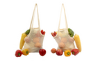 Mesh & Fabric Tote Bag