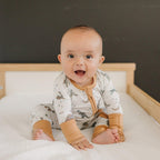 Mummy-Saurus Rex Bamboo Zippy Romper *Newborn & 0-3 months only