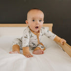 Mummy-Saurus Rex Bamboo Zippy Romper *Newborn & 0-3 months only