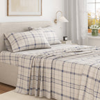 Turkish Cotton Flannel Sheet Set - Plaid & Stripe Collection