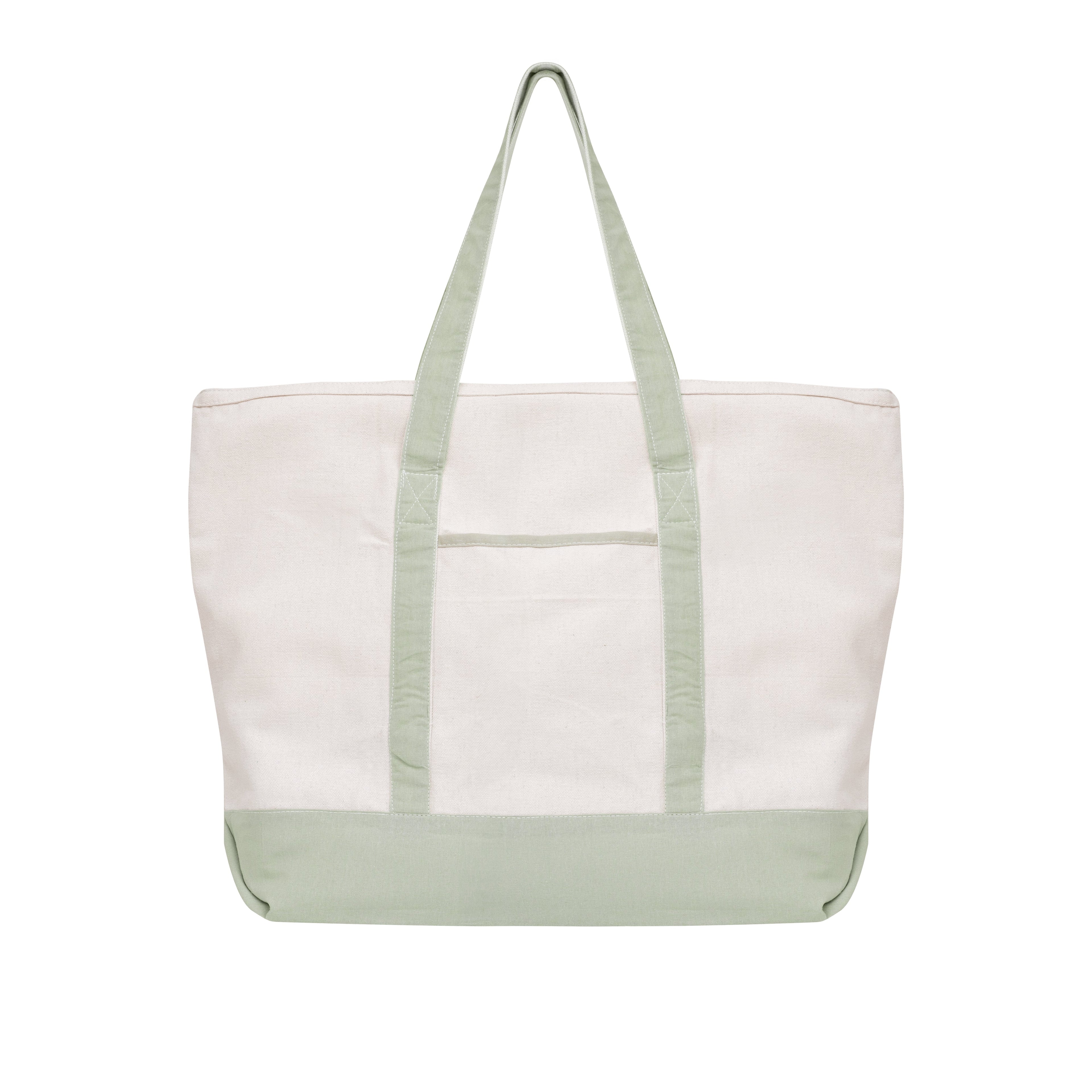 Extra Large Canvas Tote Sage Green