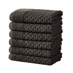 Cotton Diamond Waffle Weave Bath Towel Set - Grayson Collection Bath Sheet (Pack of 2) Midnight