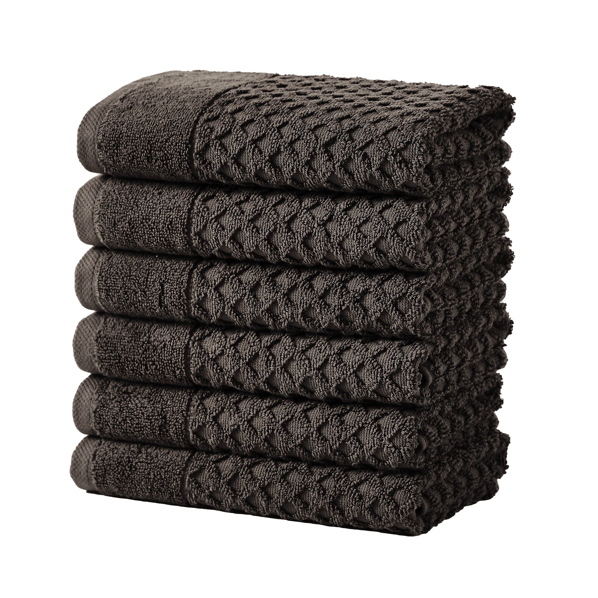 Cotton Diamond Waffle Weave Bath Towel Set - Grayson Collection Bath Sheet (Pack of 2) Midnight